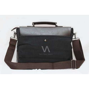 black messenger bag type 3 ( tas kuliah, tas kerja, tas selempang, tas kasual)-4