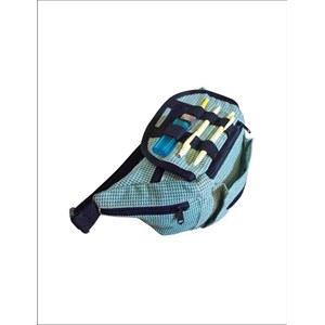 tas pinggang kanvas motif c react