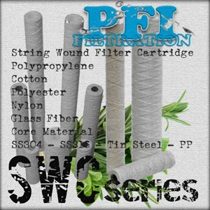 pfi swc25pa40p polypropylene string wound filter cartridge 25 micron 40 inches