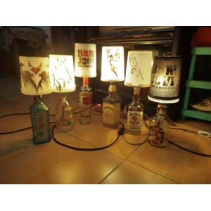 lampu hias botol minuman, lampu tidur, lampu hias, lampu hias kamar, antik slidelamp-1