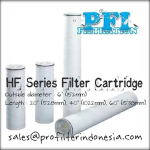 pfi hf series high flow filter cartridge 6 x 40 inch