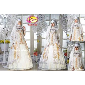 kebaya gaun pengantin ( kode v-90)-2