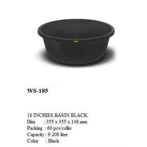 waskom 18 polos hitam tms-1