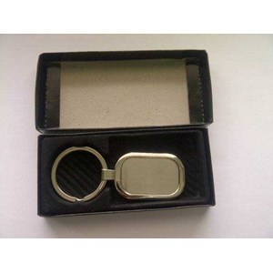 gantungan kunci stainless oval