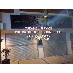 service rolling door murah jakarta selatan, folding gate, canopy, pagar 085891408144