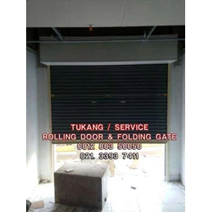 service rolling door, folding gate, canopy, pagar 081315145788 murah jakarta selatan