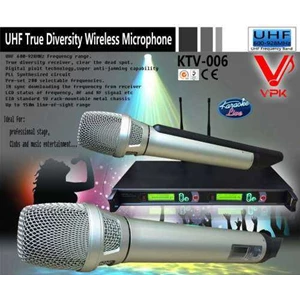 digital uhf diversity wireless microphone --ktv006