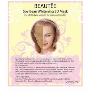 beautee soy bean whitening 3d mask