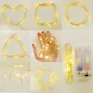 micro led copper string light 2, 3 meter with 2aa baterei-4