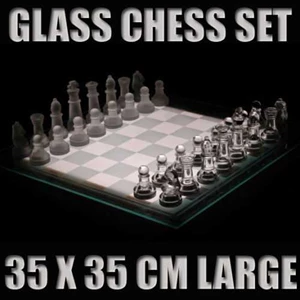 catur kaca kristal ( glass chess set) ukuran besar bisa untuk main