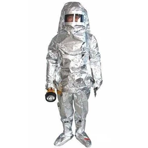 baju tahan api, fireman outfit, baju alumunium tahan api hwayan aluminized suit ( 500 c)