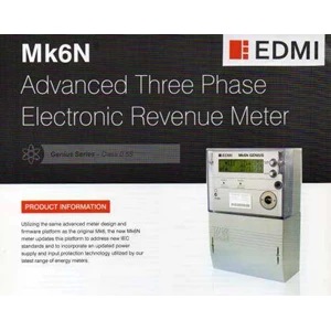 kwh meter elektronik digital 3 phase edmi genius mk6n-1