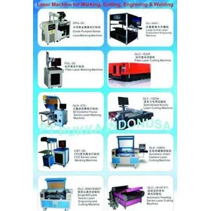 laser machine ( mesin laser ) co2 and fiber for marking, cutting, engraving & welding material metal and non metal