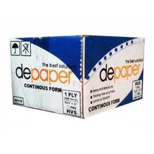 kertas continuous form depaper 1 ply 9, 5 x 11