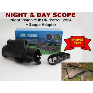 night vision yukon ‘ patrol’ 2x24 + scope adapter