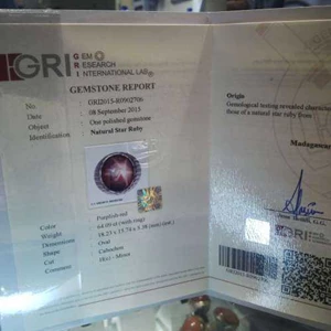 ruby star natural gambar ka bah, certificate gri lab langka san unik-3