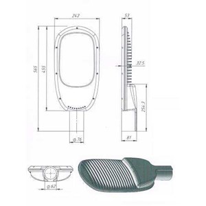 lampu jalan 60w multi led