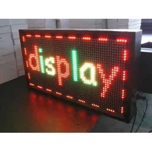 led running text full colour untuk toko