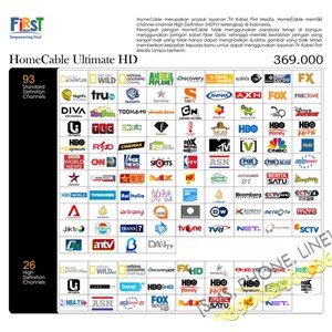 paket tv kabel [ homecable] fisrt media