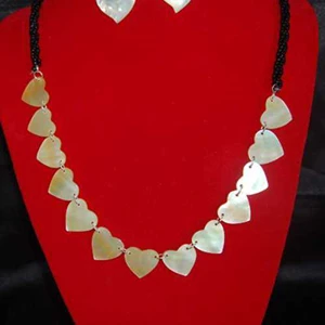 love art round necklace bead / kalung set jantung-1
