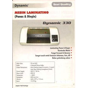 menjual mesin laminating dynamic 330, hub yunus : 082113513454-2