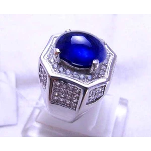 cincin batu mulia blue saphir ( code : spr0408 )