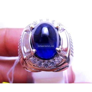 cincin batu mulia blue safir ( code : spr0398 )-2