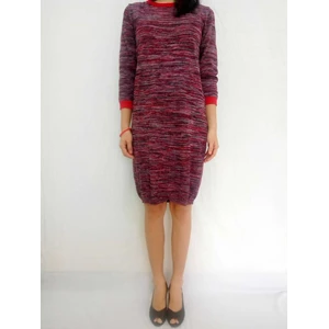 dress rajut /knit dress twotone twist-1