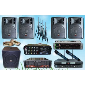 paket karaoke a1: mixer + power + 4 spk 15 inch auderpro