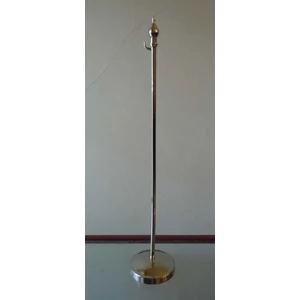 tiang bendera meja stainless steel base pipih