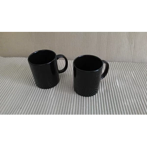 mug 11 oz color hitam & merah import-1