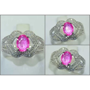 beautiful hot pink ruby cutting crystal ( code : rl 142 )