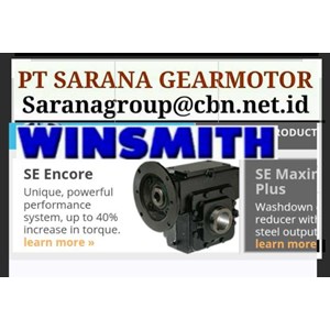 winsmith gear reducer pt sarana gear motors