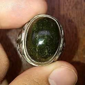 batu giok / nefrit hijau lumut papua (kode a)-3