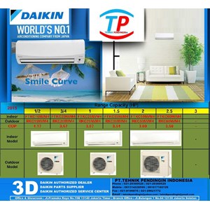 ac 2 pk daikin split inverter smile curve type : ftkc50nvm4+rkc50nvm4-6