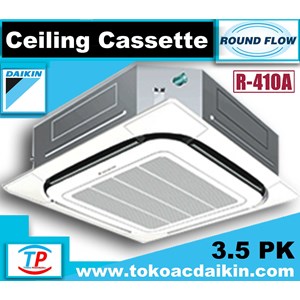 ac 3.5 pk daikin cassette round flow : fcnq30mv14+rnq30my14-7
