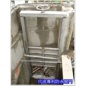 electric and manual sluice gate