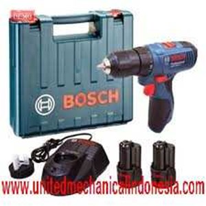 bosch mesin bor tembok baterai gsb 10.8-2-li – 2 baterai – biru