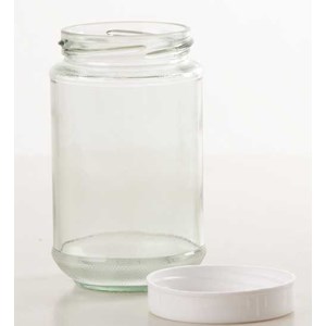330ml botol toples beling jar (kaca) : bulat & silinder-1