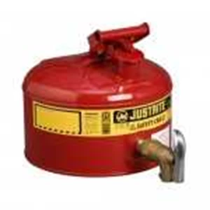 justrite safety dispensing cans red & yellow