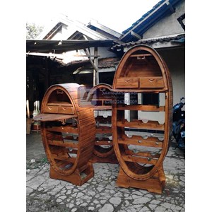 tempat botol oval antik