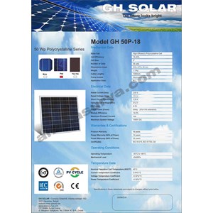 solar cell 50wp poly gh