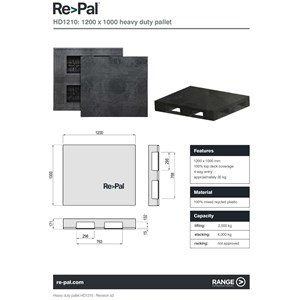 pallet plastic - plastic pallet made from 100% recycled plastic