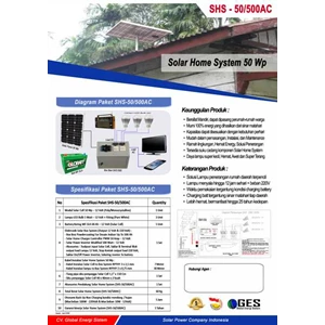 solar home system 50 wp - 12 volt (shs-50/500ac)