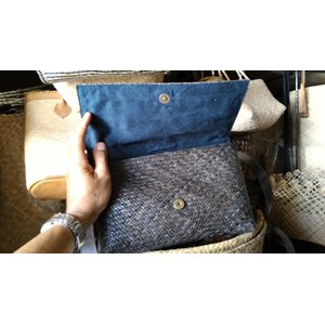 dompet clutch rotan bali wanita, code: drhto