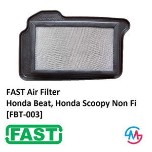 fast air filter honda beat & scoopy non fi carburator type (fbt-003)-2