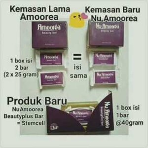 nu amoorea/sabun amoorea beauty bar berat 50 gr isi 2 bar-2