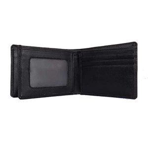 dompet kulit 3 dimensi polos hitam kulit asli-1