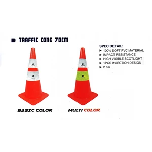 traffic cone rubber 70 cm gosave