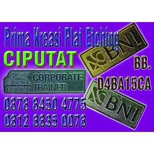 label plat - plat nama - plat coating - papan plat